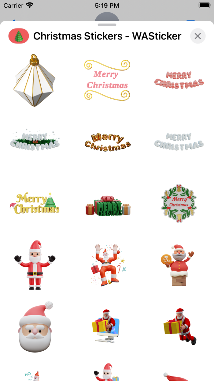 Christmas Stickers-2023 Wishes