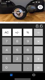 calculator + ar ruler black #1 iphone screenshot 2