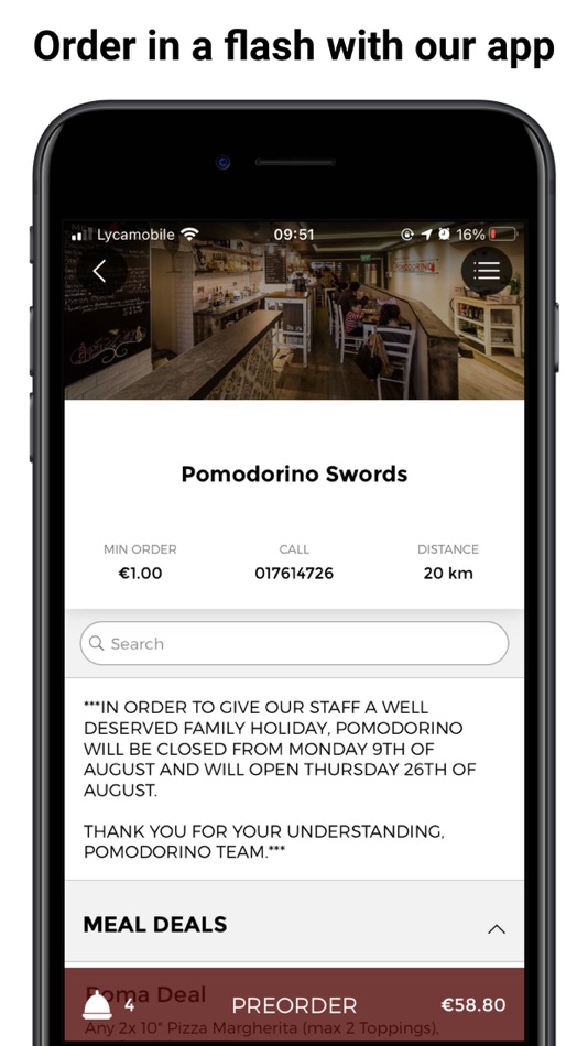 #1. Pomodorino App (iOS) 由: Flipdish