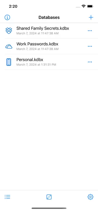 KeePassium (KeePass passwords): Screenshot 2 von 9