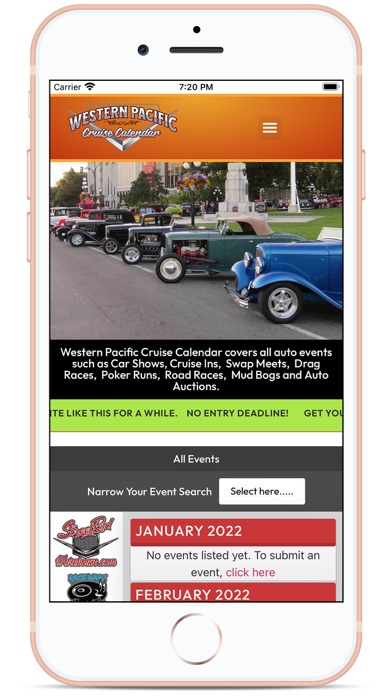 Western Pacific Auto Events Screenshot