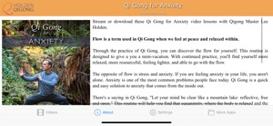 Qi Gong for Anxiety screenshot #2 for iPhone