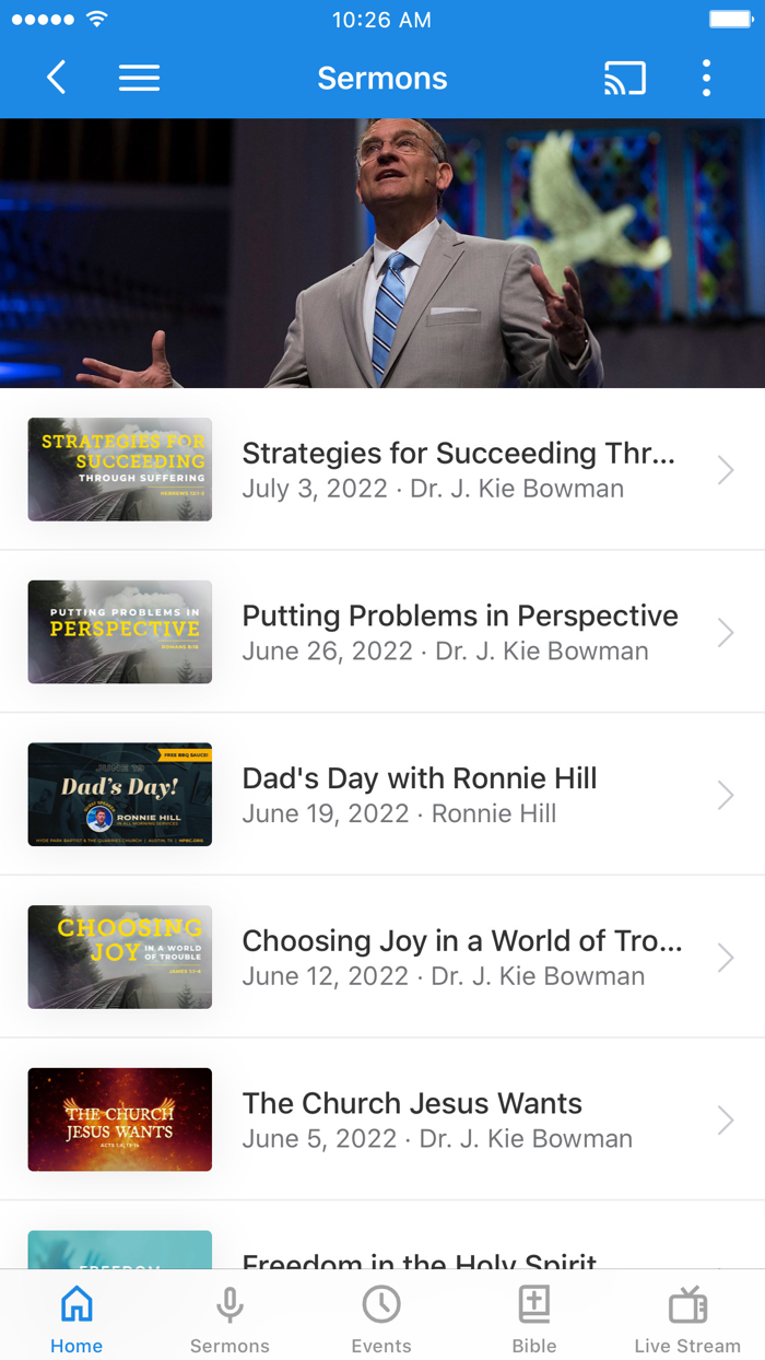 Hyde Park Baptist Church App