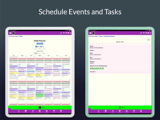 Aloha Planner - Notes & Lists iPad screenshot 5 - Productivity app