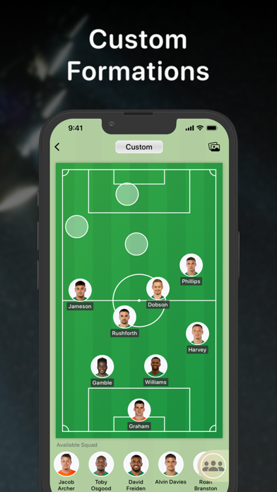 Teamsheet - Soccer Formation Screenshot