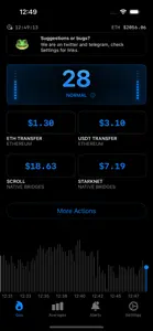 GAS ALERT: ETH BTC Fee Tracker screenshot #6 for iPhone