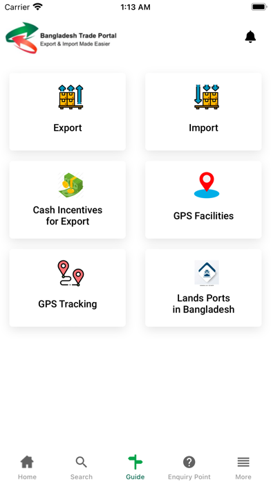 Bangladesh Trade Portal Screenshot