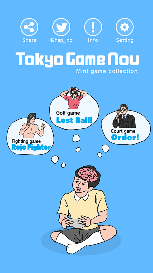 #1. Tokyo Game Nou (iOS) By: hap Inc.
