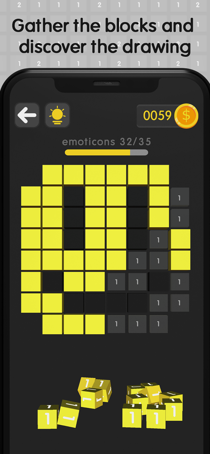 Coloring Pixels 8x8 3D Cubes