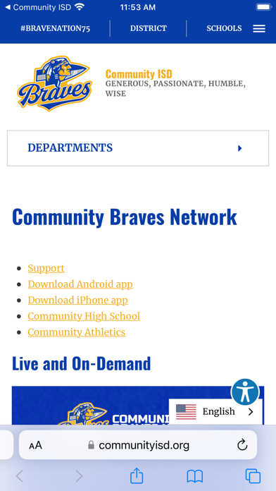Community ISD Screenshot