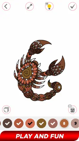 Game screenshot Tattoo Paint By Number Book apk