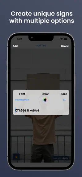 Game screenshot signty - sign meme maker hack