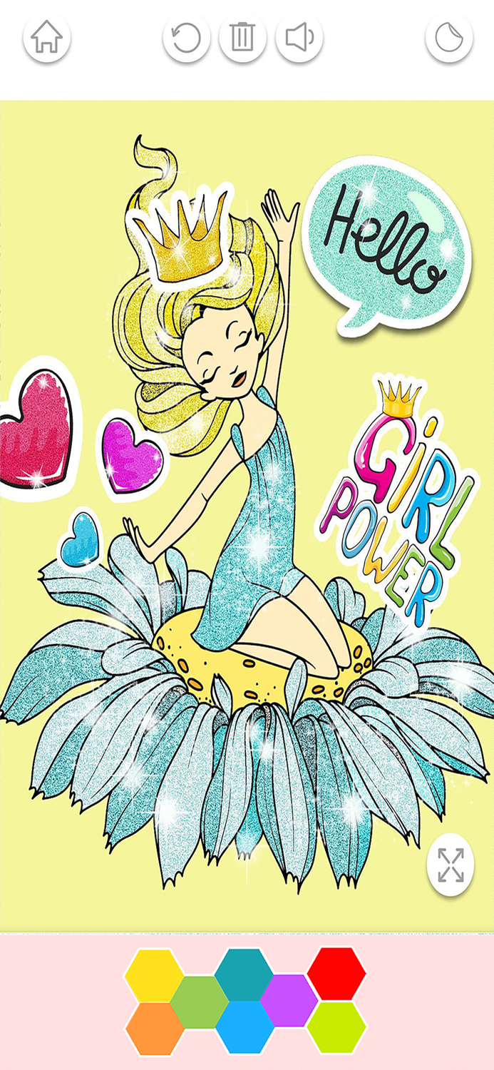 My Princess Coloring Glitter