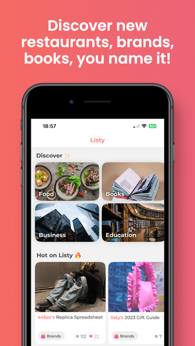 Listy - Your world listed Screenshot