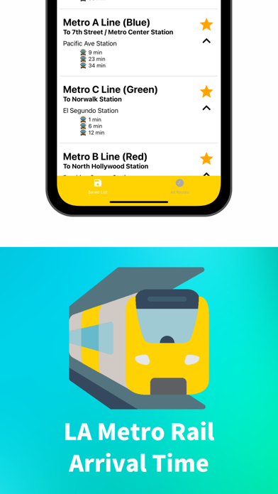 Los Angeles Metro Rail Time Screenshot