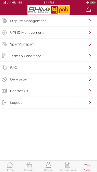 BHIM PNB Screenshot