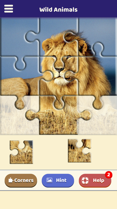 Wild Animals Jigsaw Puzzle Screenshot