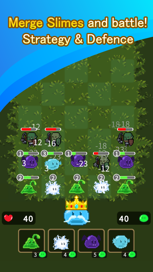 #1. Slime Kingdom - Merge Strategy (iOS) By: OmoLab Games