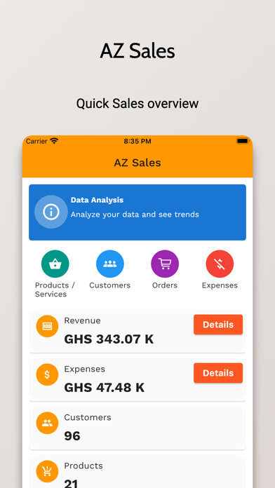 AZ Sales Screenshot