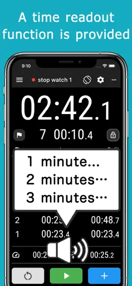 Game screenshot Stopwatch + reading out loud apk