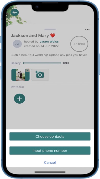 celebr8 - shared memories Screenshot