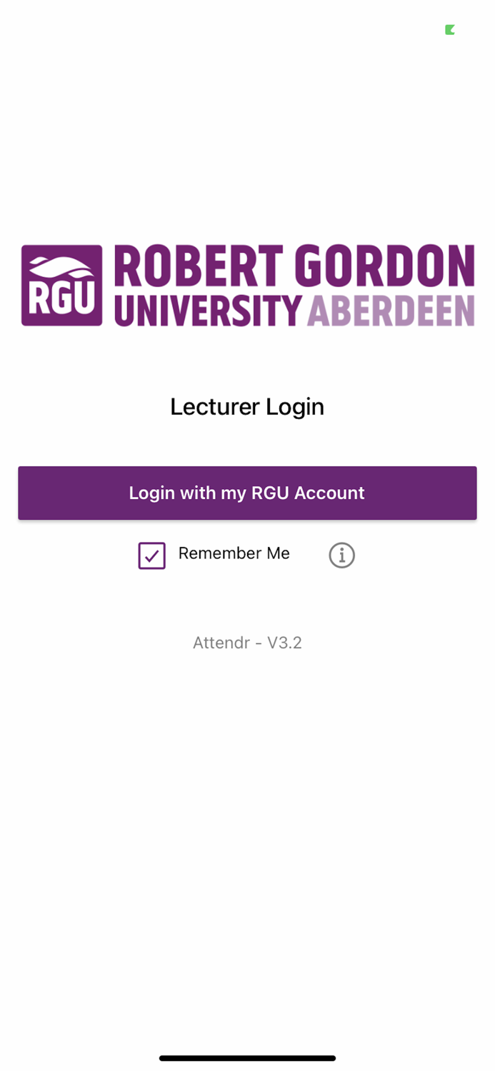 RGU Attend Lecturer