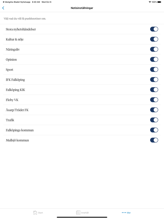 Screenshot #6 pour Falköpings Tidnings Nyhetsapp