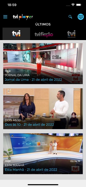 Direto TVI  TVI Player