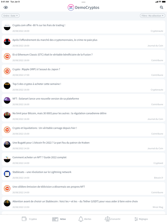 Screenshot #5 pour DemoCryptos - Actu Crypto
