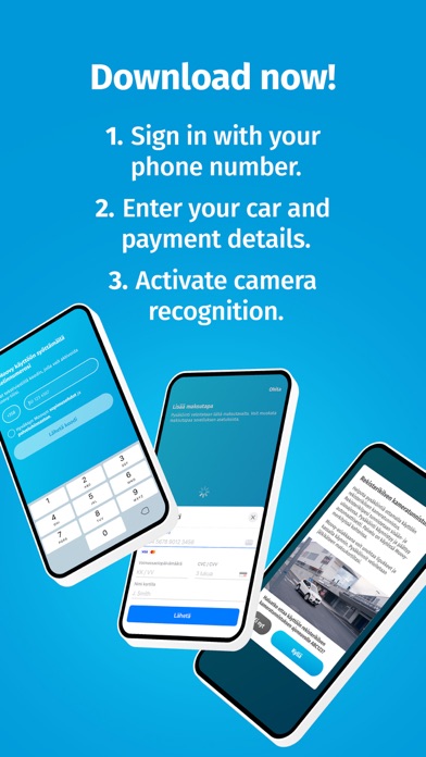 Moovy, Finnish parking app Screenshot