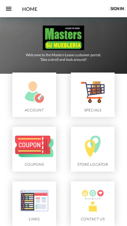 Masters Lease Customer Portal