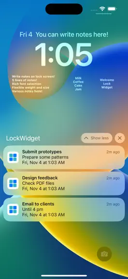 Game screenshot Lock Widget - To-Do List apk