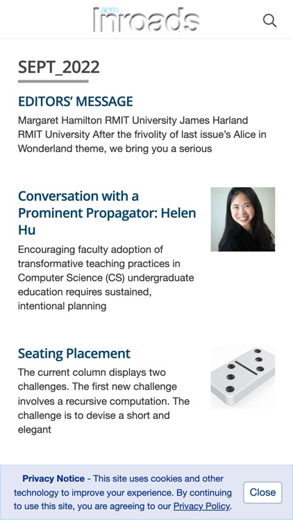 ACM Inroads Magazine screenshot-4