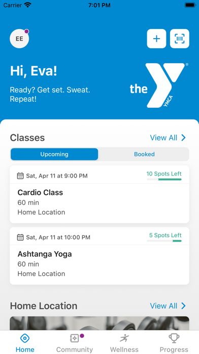 Dow Bay Area Family YMCA. Screenshot