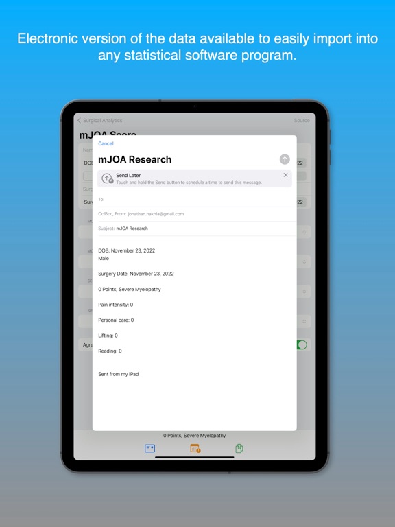 Surgical Analytics iPad screenshot 4 - Medical app