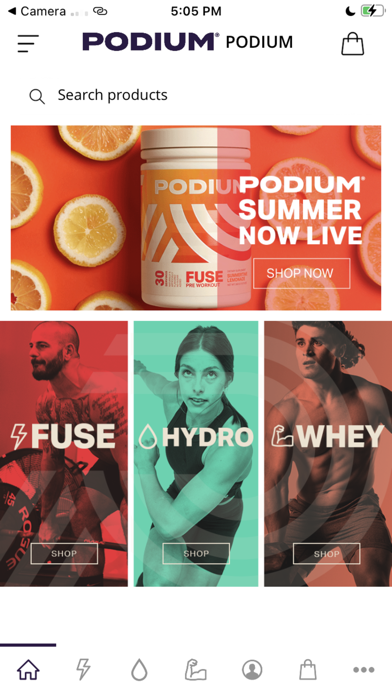 PODIUM Nutrition Screenshot