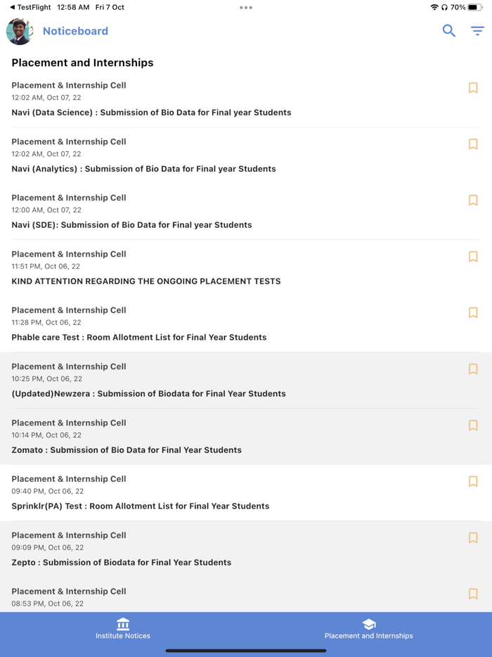 Channel i Noticeboard