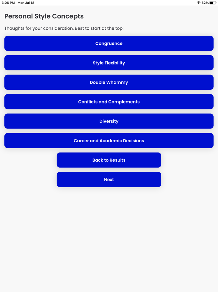 Personal Style Indicator Lite