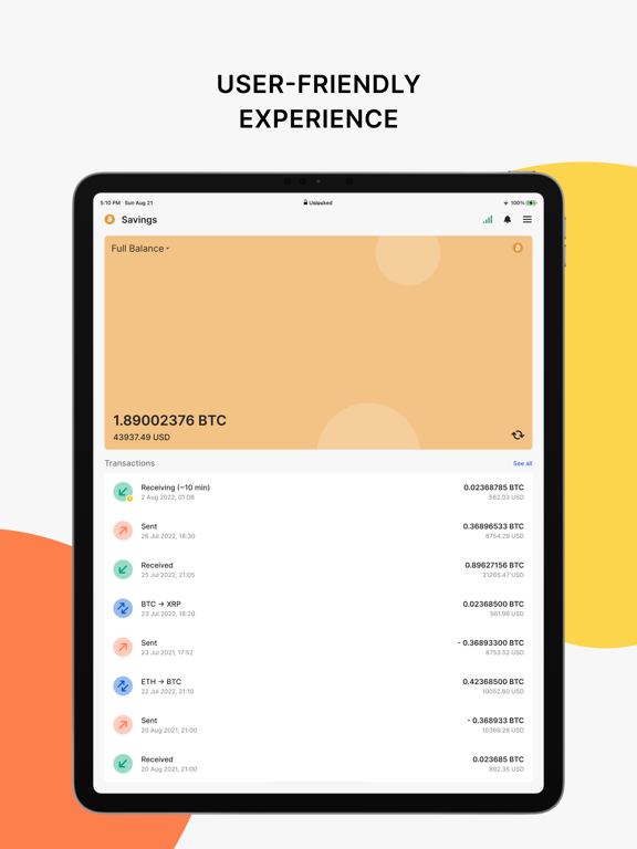 Stack Wallet by Cypher Stack iPad screenshot 6 - Finance app