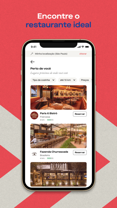 Get In: Restaurantes e Bares Screenshot