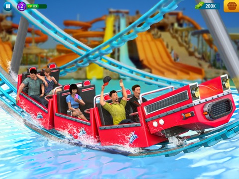 Roller Coaster Theme Park Gameのおすすめ画像2