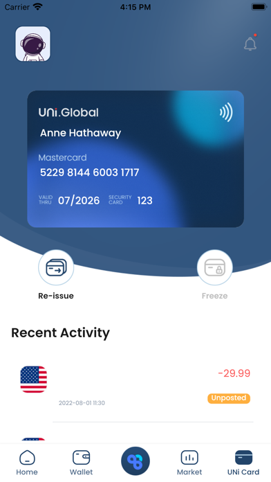 UNi.Global: Web3 APP & Card Screenshot