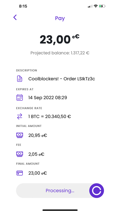 TurinWallet Screenshot