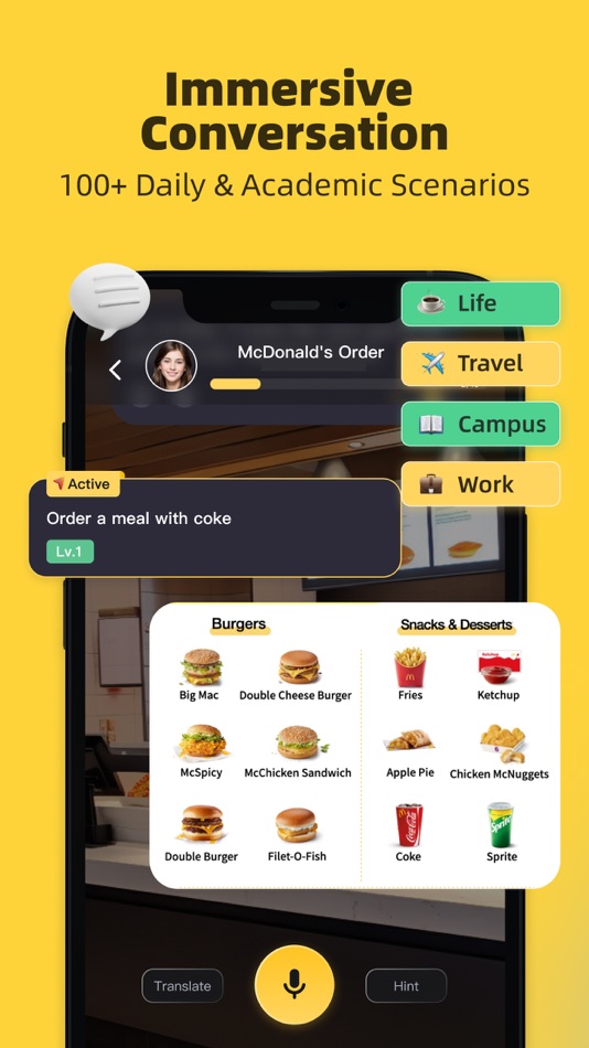 #2. Hibay: Learn & Speak English (iOS) بواسطة: Silverdragon Tech PTE. LTD