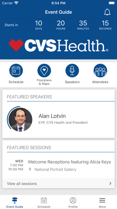 CVS Health Meetings Screenshot