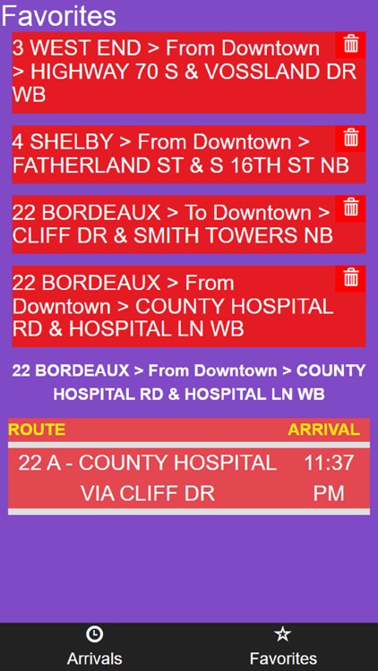 Nashville WeGo Bus Tracker