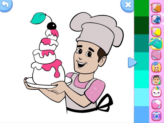 Like Nastya Coloring Book iPad screenshot 5 - Games app