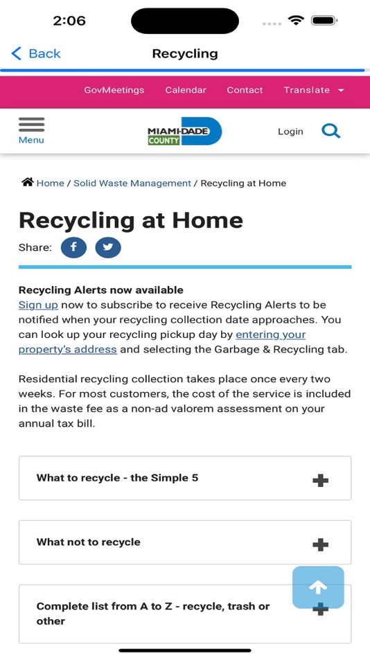 #4. MDC Solid Waste (iOS) 由: Miami-Dade County