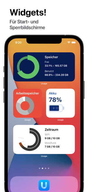 ‎Usage Widgets Screenshot