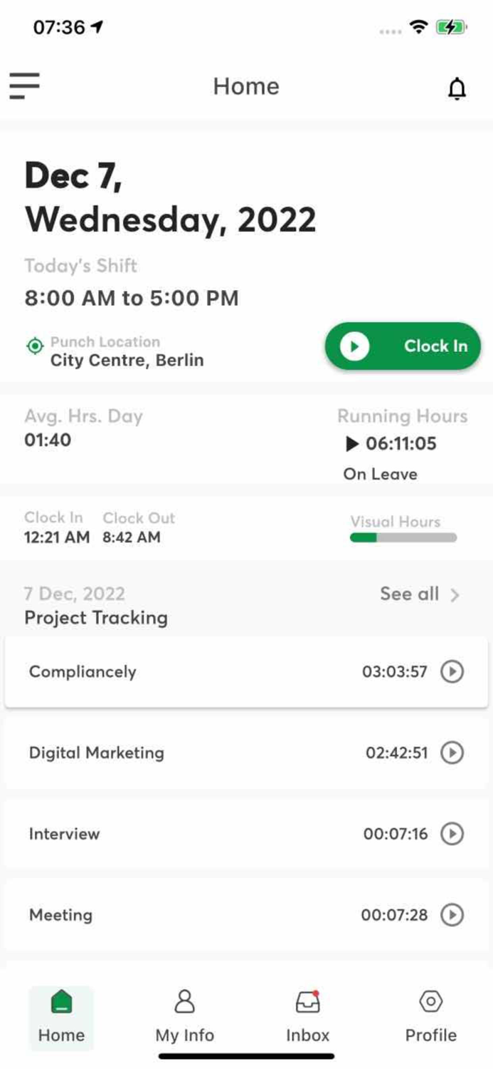 SquaHR- Time and Leave data